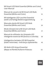 Xiaomi Mi Smart LED Bulb Essential User Manual