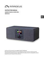 amadeus MUSICA STEREO MK2 AMUSICAS Instruction Manual