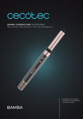 cecotec BAMBA CERAMICCARE SUPERSONIC Instruction Manual