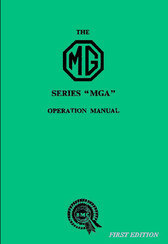 MG MGA series Operation Manual