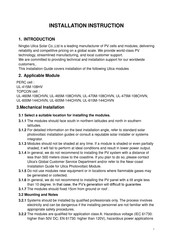 Ningbo UL-415M-108HV Installation Instructions Manual