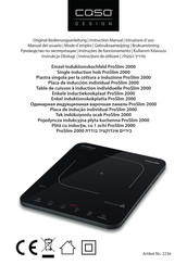 CASO DESIGN ProSlim 2000 Instruction Manual