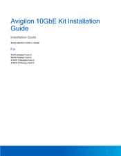 Avigilon NVR6-AINVR2-FORM-D-10GBE Installation Manual