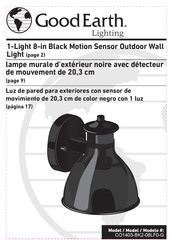 Good Earth Lighting CO1403-BK2-08LF0-G Instructions Manual