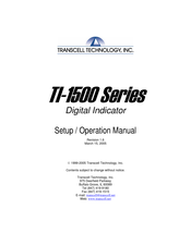 Transcell Technology TI-1500 Setup & Operation Manual