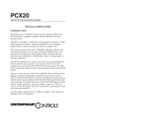 Contemporary Controls PCX20-TPB Installation Manual