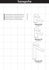 Hans Grohe Metropol 110 32510010 Instructions For Use/Assembly Instructions