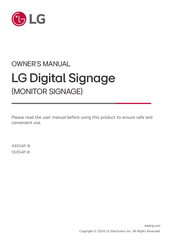 LG 55XS4P-B Owner's Manual