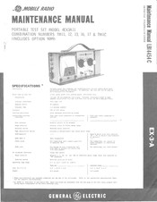 GE 4EX3A11 Maintenance Manual