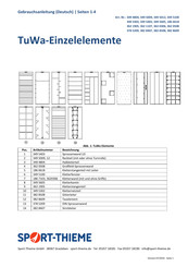 Sport-thieme 349 5302 Instructions For Use Manual
