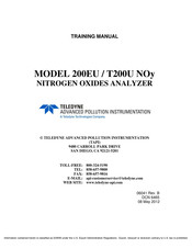 Teledyne 200EU Training Manual