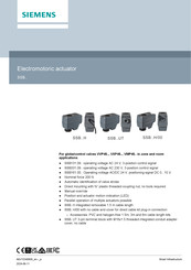 Siemens SSB H/00 Series Manual