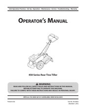 MTD 450 Series Operator's Manual