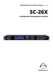 Wharfedale Pro SC-26X User Manual