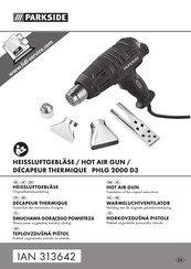 Parkside PHLG 2000 D3 Translation Of The Original Instructions