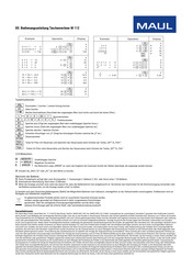 MAUL M 112 Operating Instructions Manual