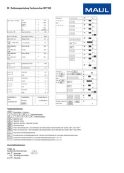 MAUL 7269690 Operating Instructions Manual