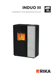RIKA INDUO III PELLET Installation And Operating Manual