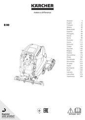 Kärcher B 80 Quick Start Manual