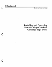 Data General 6536 Installing And Operating Information