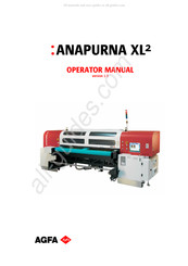 AGFA ANAPURNA XL2 Operator's Manual