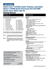 Advantech MIO-2364 Startup Manual