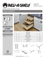 Rev-A-Shelf 4WDB4-PIL-18SC-1 Installation Instructions Manual
