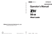 Hitachi ZW 50-5B Operator's Manual