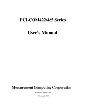 Measurement Computing PCI-COM422/485 Series User Manual