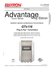 Ebtron Advantage Gold Series Technical Manual