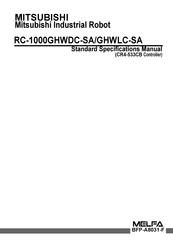 Mitsubishi MELFA RC-1000GHWDC-SA Standard Specifications Manual