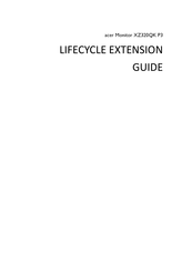 Acer XZ320QK P3 Lifecycle Extension Manual