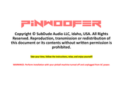 SubDude Audio PINWOOFER Instructions Manual