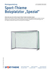 Sport-thieme Special 3831322 Assembly Instructions Manual