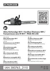 Parkside PKSA 40-Li B2 Translation Of The Original Instructions