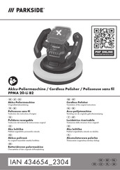 Parkside PPMA 20-Li B2 Translation Of The Original Instructions