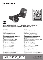 Parkside PWSAM 20-Li A1 Translation Of The Original Instructions
