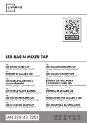 LIVARNO home 390148 2201 Assembly, Operating And Safety Instructions