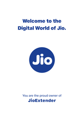Jio JioExtender JE6801 Manual