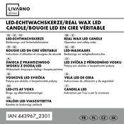 LIVARNO home 443967 2301 Operation And Safety Notes