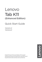 Lenovo TB330FUP Quick Start Manual