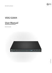 FS VDG-S2004 User Manual