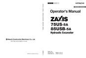 Hitachi ZAXIS 85USB-5A Operator's Manual