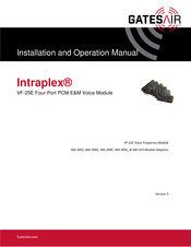 GatesAir Intraplex MA-310 Installation And Operation Manual