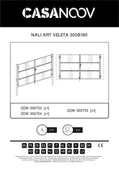 Casanoov NALI ART VELETA 300B180 Assembly Instructions Manual