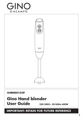 GINO D'ACAMPO GHBN001G3P User Manual