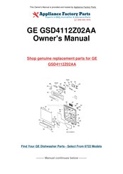 GE GSD4122 Owner's Manual