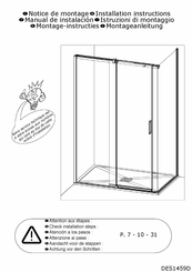 Kinedo Ekinox C+F Installation Instructions Manual