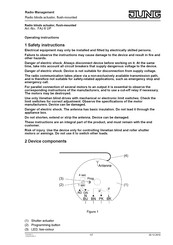 Jung FAJ 6 UP Operating Instructions Manual