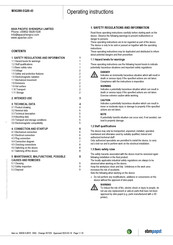 ebm-papst W3G280-EQ20-43 Operating Instructions Manual